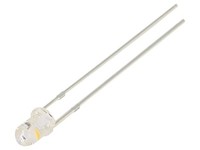 2X OSM5DP3131A-6.8HZ Led 3 Mm Warmweiß 5800-7000Mcd 30° 3-5V 20Ma Front: GewöLbt