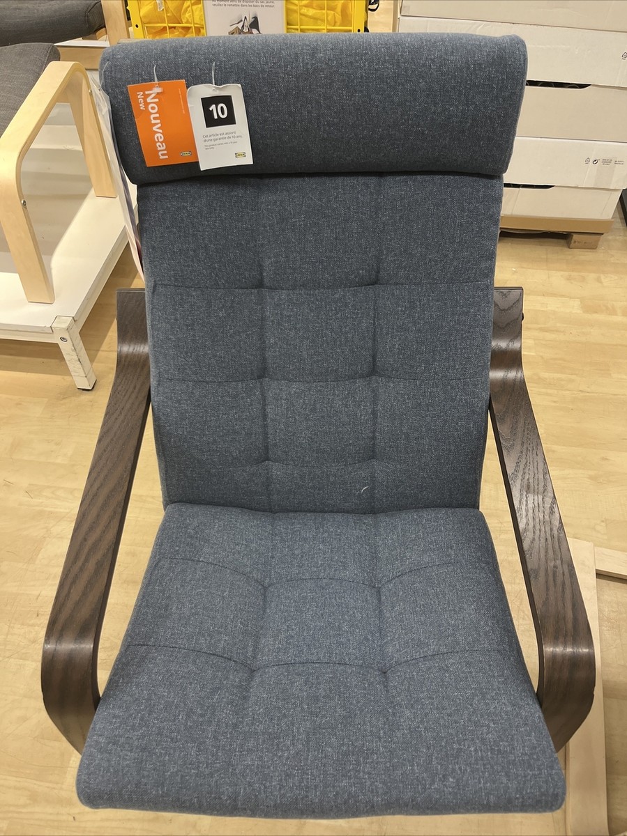 New IKEA POANG Gunnared Blue Armchair Cushion ONLY