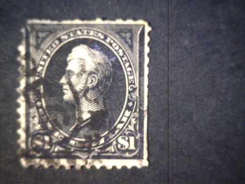 US Stamp # 276 Used $100 AS IS top thin short perf $5.99