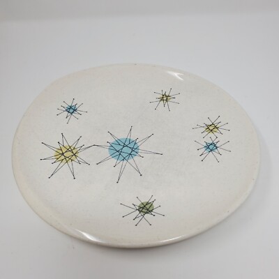 Vintage Franciscan Starburst Salad Plate 8'' MCM Atomic Starburst Plate Tiny Chip