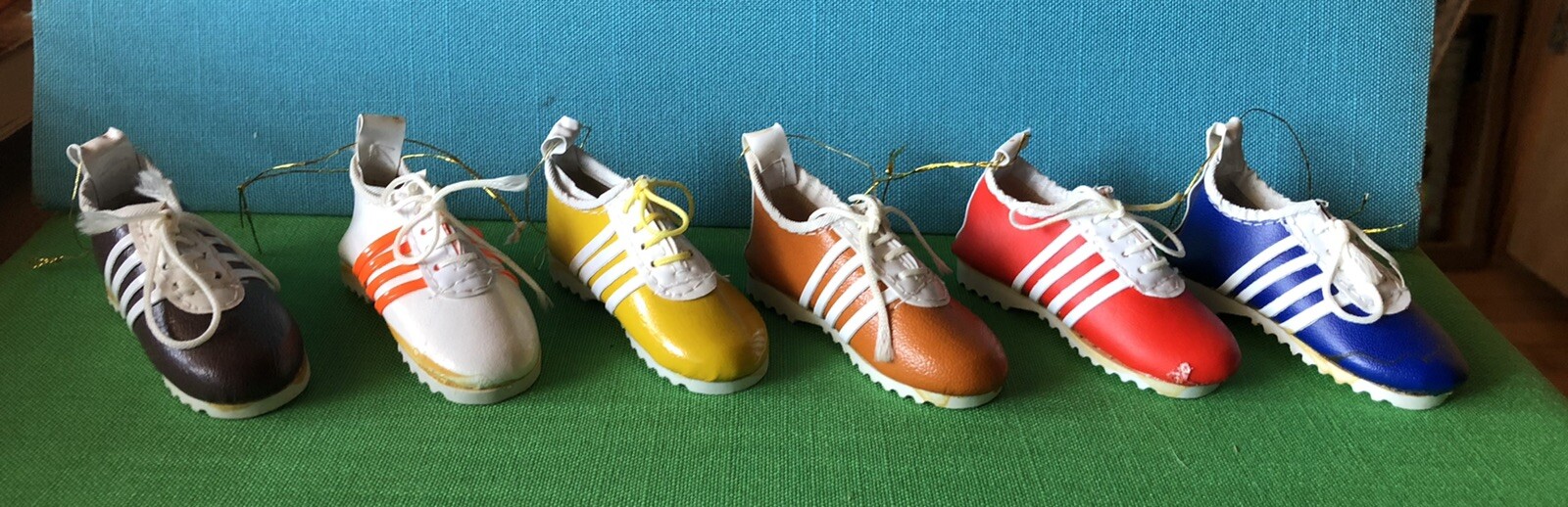 Vintage 1970's Pleather Running Shoe Christmas Ornament eBay