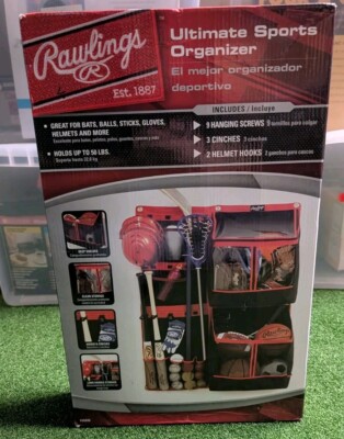 Rawlings Ultimate Sports Organizer Garage Storage Balls Glove 34x 48 New In Box