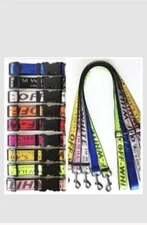 OFFWHITE Leash Collar Dog Set Pink  Nylon training lead safety fits all
