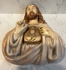 Vintage Jesus Bust Wall Art Religious Plaque Sacred Heart - Pre-Owned — photo 9