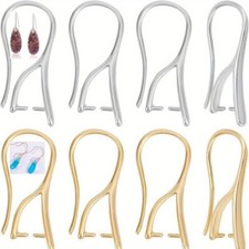 10/50pc Ear Wire Plated Findings Clasp Earring Hooks for Jewelry Making Supplies