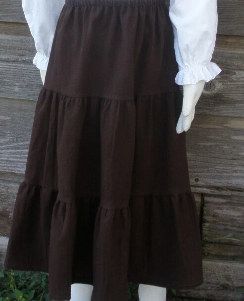 Tiered clearance skirt brown
