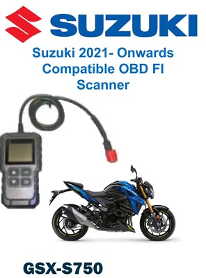 Suzuki  FI, OBD2 fault code scanner diagnostic tool GSX-S750 2021 Onwards Euro 5