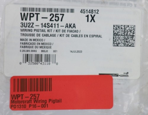 NEW Motorcraft Power Seat Wiring Connector WPT-257 F-250 F-350 Explorer 95-10 - Picture 3 of 4