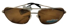 NWT Caribbean Sun polarized sunglasses glass lenses 61-15-140 Rx-able