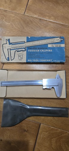 Vintage MG TOOL Hardened Stainless Vernier Caliper 1/10mm, 1/1000" ( SWEDEN ) - Picture 5 of 7