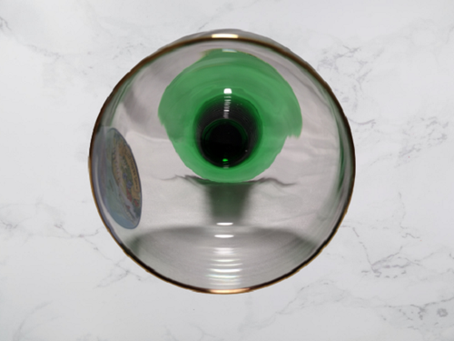 Souvenir Crystal Green Beehive Stem Goblets Zupspitze (Set of 6) - Picture 6 of 7