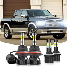 For Dodge Ram 1500 2500 3500 1994-2001 6000K Led Headlight Fog Light Bulbs Kit