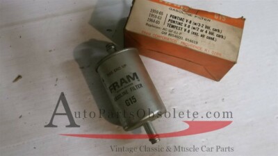1959 -65 Pontiac v8 4 bbl 3x 2bbl Tempest GTO fuel filter vintage style