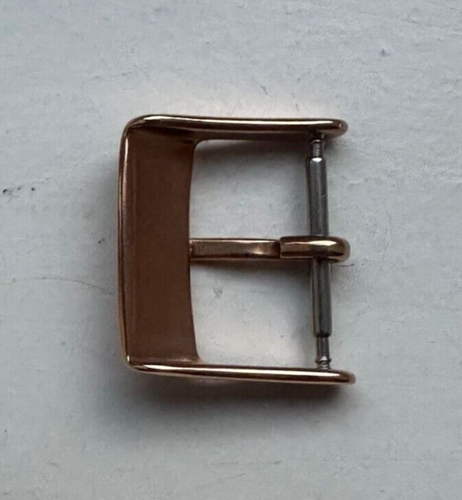 1x Frederique Constant Rose Gold Plated Steel Pin Clasp Buckle for 16mm Strap - Picture 6 of 9