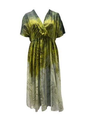 green emerald velvet dress MARINA RINALDI Women's Green Destino Floral Printed Dress $485 NWT – Walk  Into Fashion main image 1