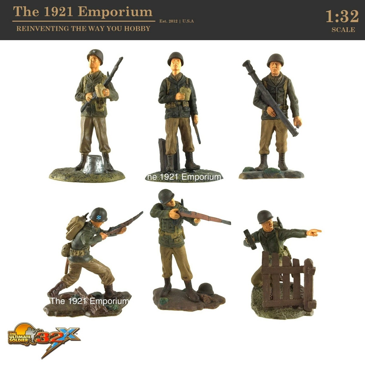 ☆ 1:32 Scale 21st Century Toys Ultimate Soldier WWII US Army