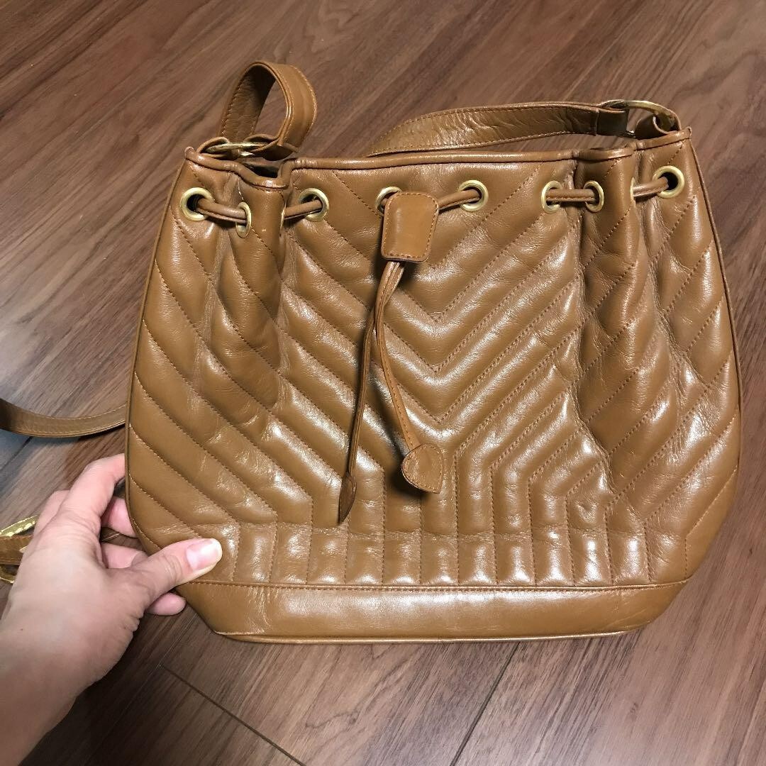Borsa a tracolla vintage Yves Saint Laurent donna alla moda usata dal Giappone FS