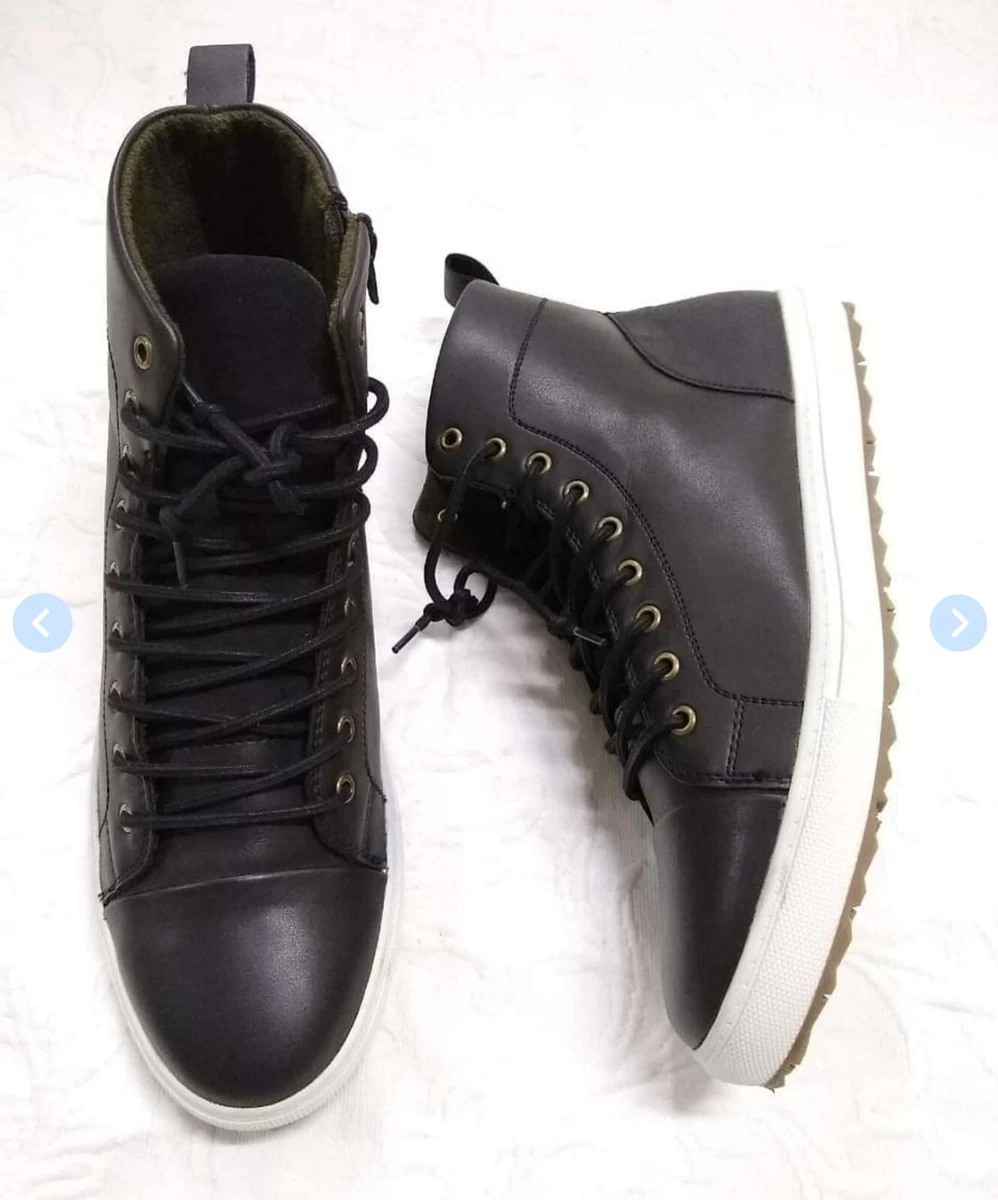 Seven 91 Men s Casual Boots Shoes Size 11 Black with Zipper
