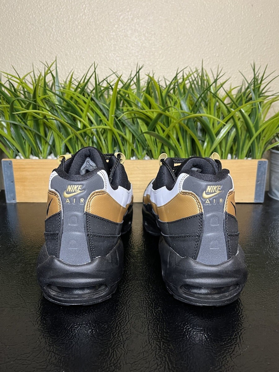 Nike Air Max 95 OG Black Metallic Gold White AT2865-002 Mens