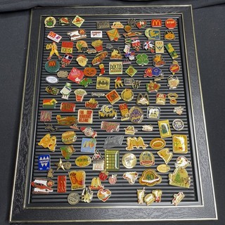 Vintage McDonald’s Framed 150 Count Collector Pin Set