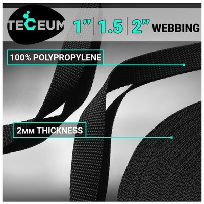 Versatile Polypropylene Webbing Strap, 10-50 Yards