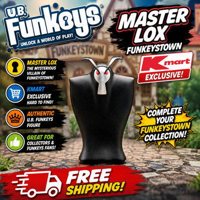 U.B. Funkeys Master Lox Kmart Exclusive Funkeystown Mattel Radica Figure Used