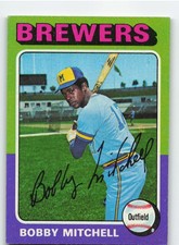 1975 Topps #468 Bobby Mitchell - Milwaukee Brewers NM-MT OR BETTER