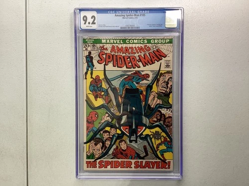 Amazing Spider-Man 105 CGC 9.2 White Pages 1972 Spider Slayer Stan Lee Gil Kane