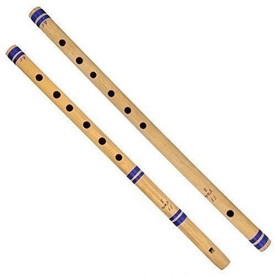Bamboo Flute Professional Bansuri Set Of 2 Pcs Fipple & Transverse, For Amateurs