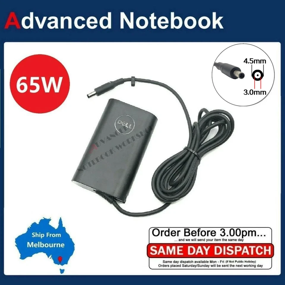 Genuine Charger Power Supply AC Adapter for Dell Inspiron 14 5000 4.5x3.0mm 