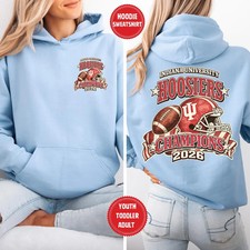 HOT Hoosier national champions 2026 Hoodie All Print, Retro IU Football College