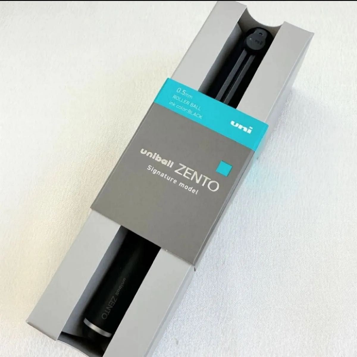 Mitsubishi Pencil Uniball Zento Signature Model Metallic Black 0.5mm Japan