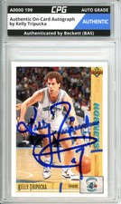 Authentic On-Card Autograph Signed by Kelly Tripucka CPG Auto Grade AUTHENTIC