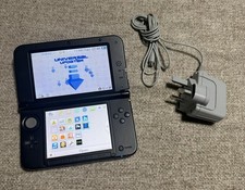 Nintendo 3DS XL - Black & Silver - Luma3DS Installed, 8GB SD Card and Charger