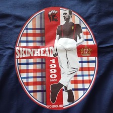 ULTRAS  GENOA CFC T-SHIRT SKINHEAD S.H.A.R.P 1990 ORIGINAL RARE SIZE M/L NEW