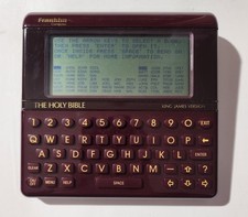Franklin Computer Holy Bible King James Version Model KJ-21 1989 Tested Works
