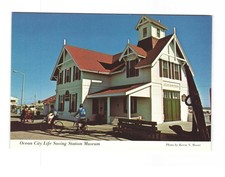 Ocean City Life Saving Station Museum, ocean City MD VTG postcard Unp