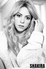 364457 Hot Blond Regina del Latino Pop Shakira Sexy Cantante Ballerina Poster
