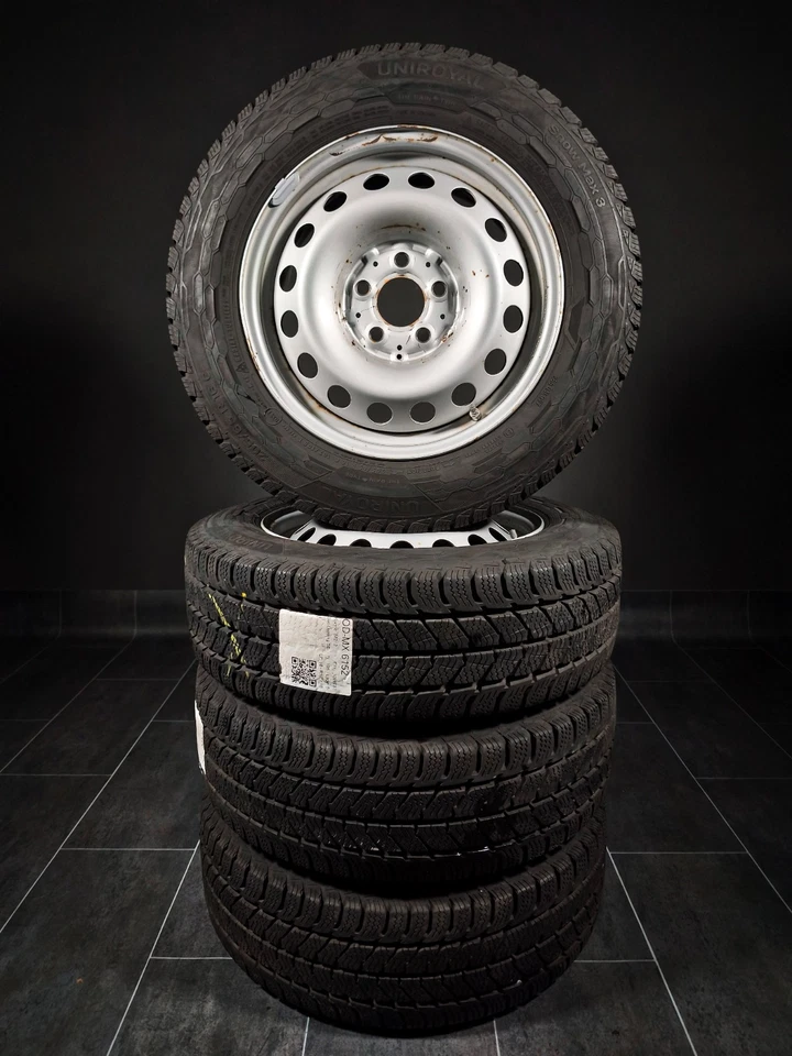 4 Winterräder 205 65 R16 C Mercedes V Klasse W447 16" Stahlfelgen - Bild 2 von 3