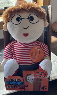 18'' It's Me Norman NEW/BOX Joke Plush Toy Doll Knock Jokes Interactive New!