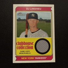 2023 Topps Heritage - Clubhouse Collection Relics D.J. LeMahieu #CCR-DL (MEM)
