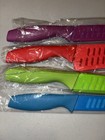 G.a HOMEFAVOR Knife Set, 4 piece Colored Nonstick Coated Knives w/ Sheath Covers — photo 4