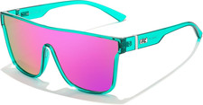 Sunglasses for Women Men, Fashion Mirrored Single Lens, Driving Beach Sunnies UV