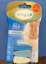 Amope Pedi Perfect Nail Care Heads (3 Refills) - NEW OLD STOCK Replacements