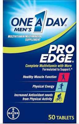 One A Day Men s Pro Edge Multivitamin, Supplement with Vitamin A,C,D, E and Zinc