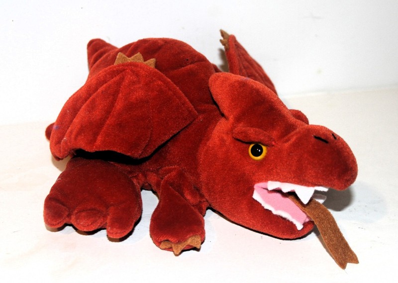 FLYING DRAGON or Dinosaur PTERODACTYL 8” Plush HAND PUPPET Plush Creations Inc