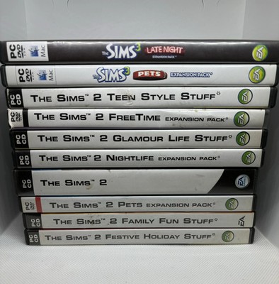 Sims Sammlung PC CD ROM Spielepaket - Die Sims 2 & 3 Spiele Erweiterungen Restposten