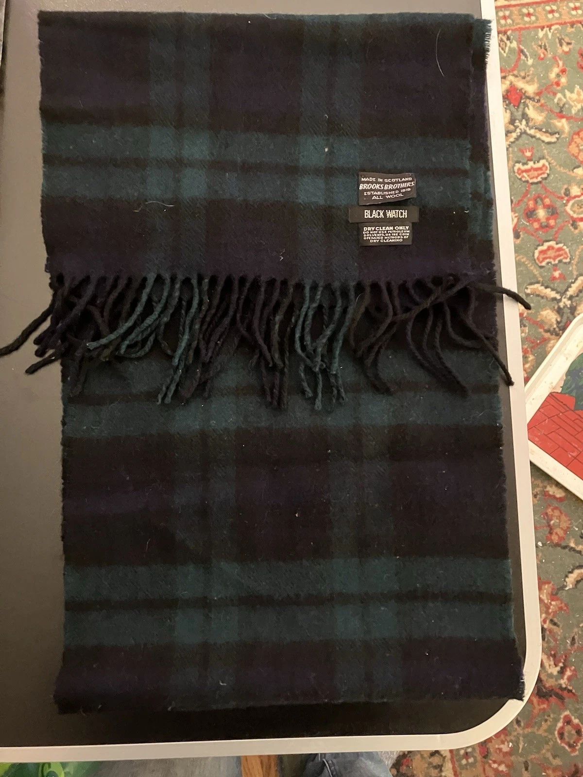 New Brooks Brother Men’s Cashmere Scarf Black Watch
Opens in a new window or tab
