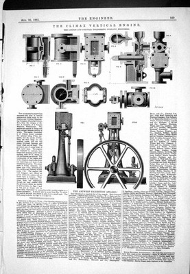 Alter 1885 Climax Vertikalmotor Kolonial London Antwerpen Ausstellung Aw Victorian