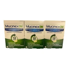 Mucinex DM 60 Bi-Layer Tablets Expectorant & Cough Suppressant Exp - 07/31/2027
